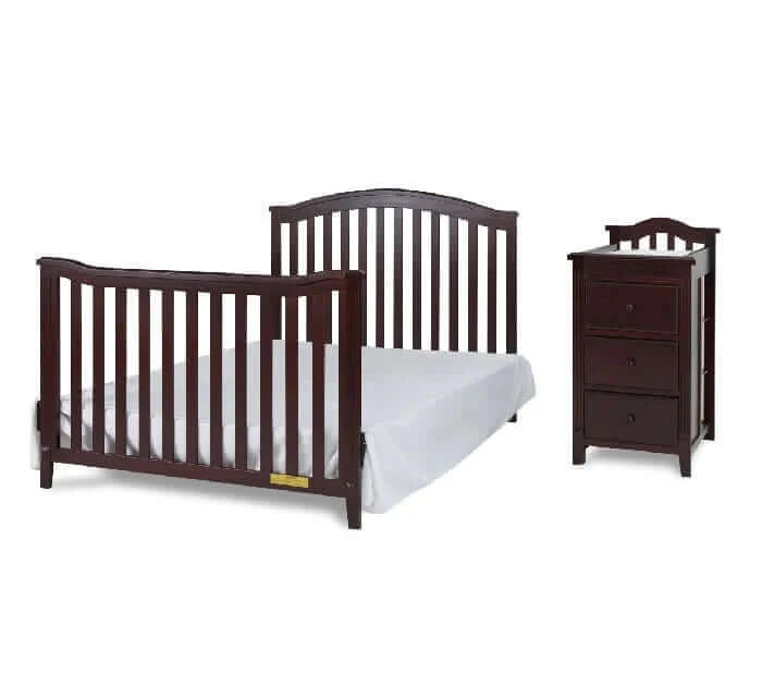 AFG Kali II 4-in-1 Crib and Changer - Toddler bed and Dresser Espresso