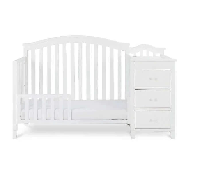 AFG Kali II 4-in-1 Crib and Changer - White front 3