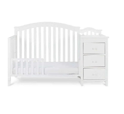 AFG Kali II 4-in-1 Crib and Changer - White front 3