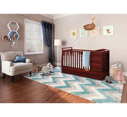 AFG Daphne 3 in 1 Crib and Changer Combo - Cherry Room 2