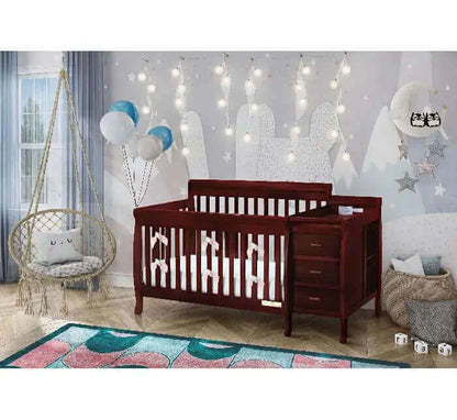 AFG Kimberly Convertible Crib and Changer - Cherry room 