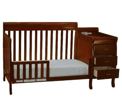 AFG Kimberly Convertible Crib and Changer - Espresso guardrail side 2