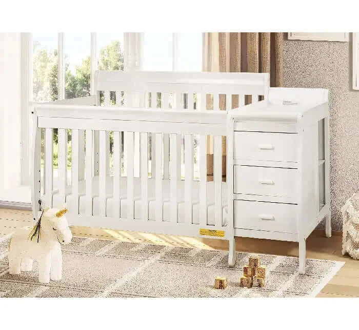 AFG Kimberly Convertible Crib and Changer - White room 2