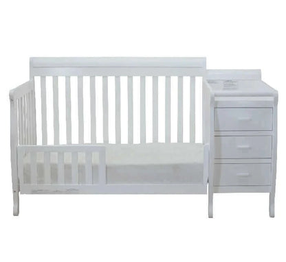 AFG Kimberly Convertible Crib and Changer - White Daybed front