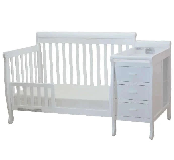 AFG Kimberly Convertible Crib and Changer - White side 3