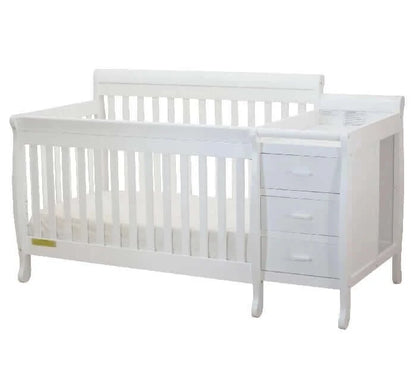 AFG Kimberly Convertible Crib and Changer - White side 2