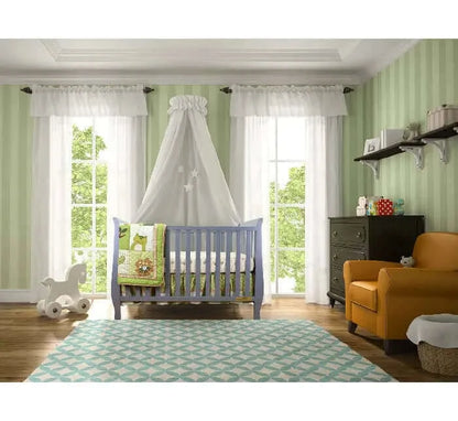 AFG Naomi Convertible Crib w/ Toddler Rail - Gray Room view