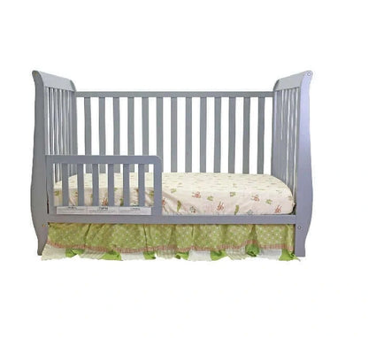 AFG Naomi Convertible Crib w/ Toddler Rail - Gray Guardrail