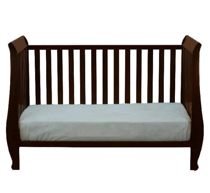 AFG Naomi Convertible Crib w/ Toddler Rail - Espresso Day bed front