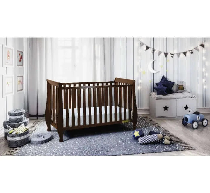 AFG Naomi Convertible Crib w/ Toddler Rail - Espresso Room 