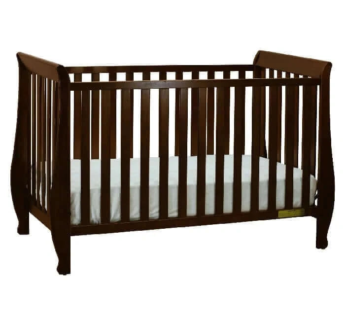 AFG Naomi Convertible Crib w/ Toddler Rail - Espresso front view