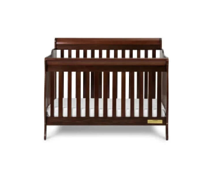 AFG Alice Convertible Crib w/ Toddler Rail - Espresso front