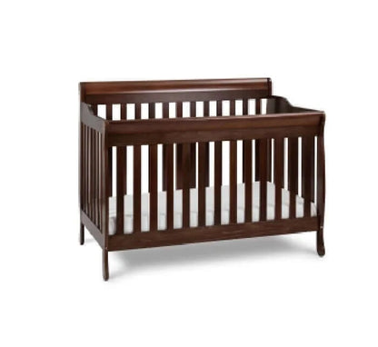 AFG Alice Convertible Crib w/ Toddler Rail - Espresso Crib side 