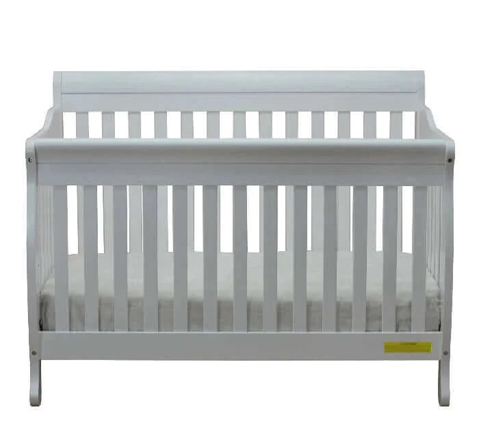 AFG Alice Convertible Crib w/ Toddler Rail - White Front view