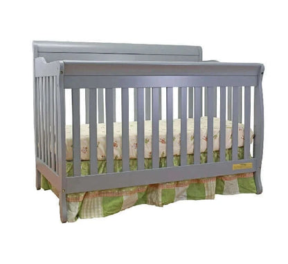 AFG Alice Convertible Crib w/ Toddler Rail - Gray crib side