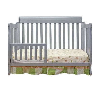 AFG Alice Convertible Crib w/ Toddler Rail - Gray guardrail 