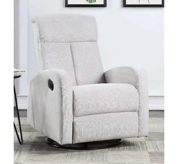 AFG Amber Swivel Glider Recliner Gray - Front view Room