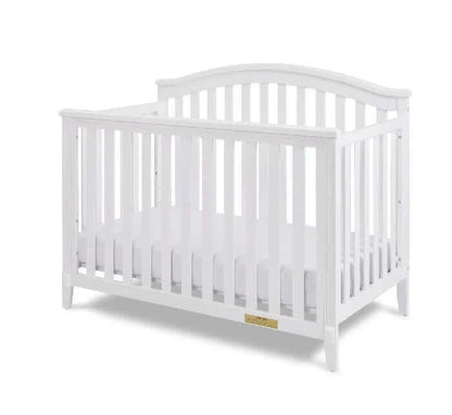 AFG Kali 4-in-1 Crib (Flat Footboard) - White crib side 1 