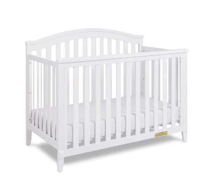 AFG Kali 4-in-1 Crib (Flat Footboard) - White crib side 2