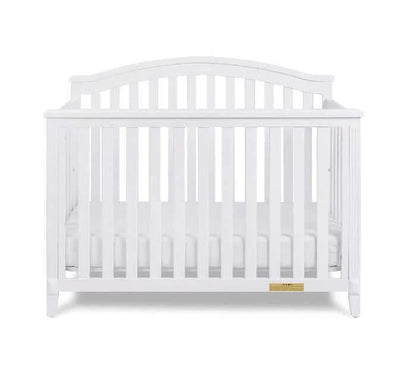 AFG Kali 4-in-1 Crib (Flat Footboard) - White crib front