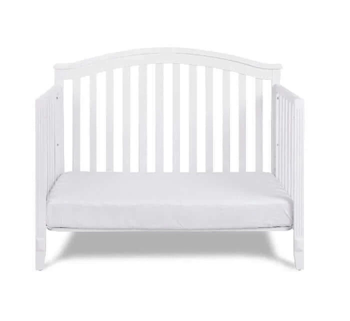 AFG Kali 4-in-1 Crib (Flat Footboard) - White Daybed