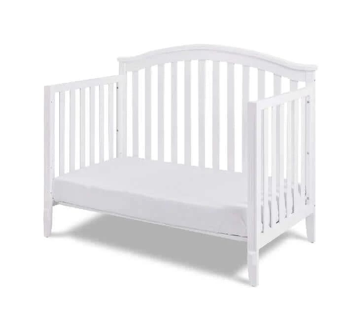 AFG Kali 4-in-1 Crib (Flat Footboard) - White Daybed side