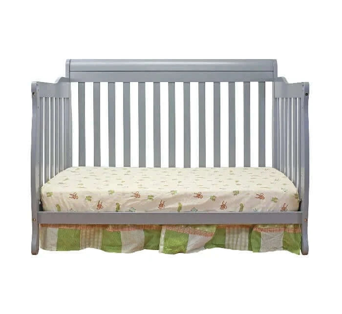 AFG Alice Convertible Crib w/ Toddler Rail - Gray Day bed