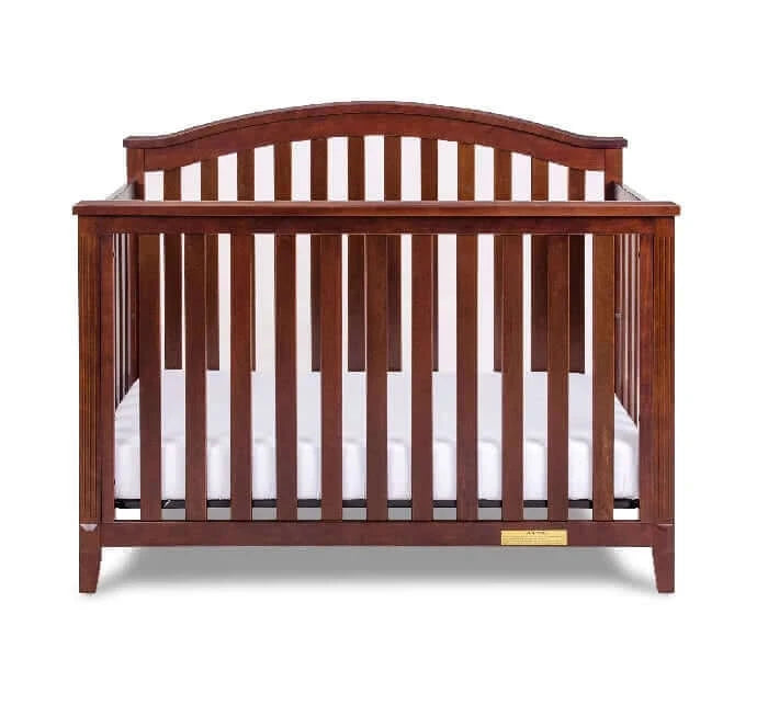 AFG Kali 4-in-1 Crib (Flat Footboard) - Espresso Crib front 