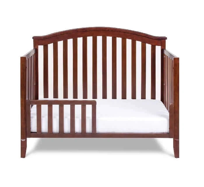 AFG Kali 4-in-1 Crib (Flat Footboard) - Espresso Guardrail front