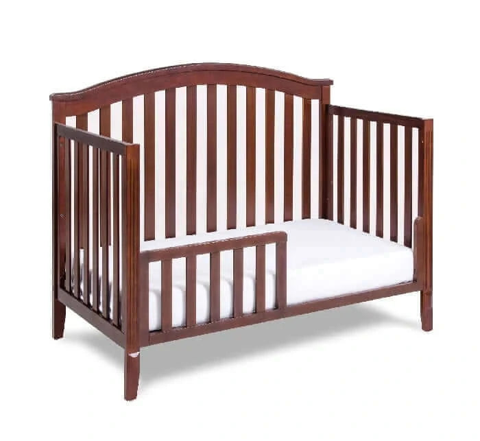 AFG Kali 4-in-1 Crib (Flat Footboard) - Espresso crib side 2 