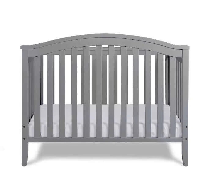 AFG Kali 4-in-1 Crib (Flat Footboard) - Gray Crib front