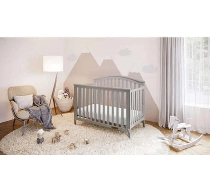 AFG Kali 4-in-1 Crib (Flat Footboard) - Gray crib room view