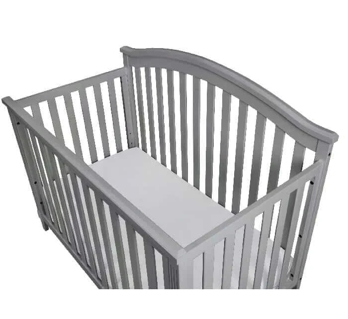 AFG Kali 4-in-1 Crib (Flat Footboard) - Gray crib top 