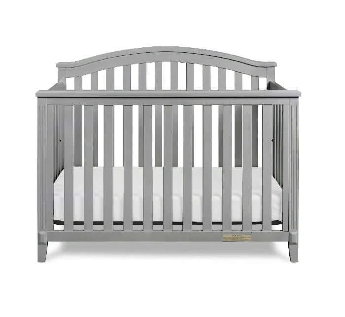 AFG Kali 4-in-1 Crib (Flat Footboard) - Gray crib front