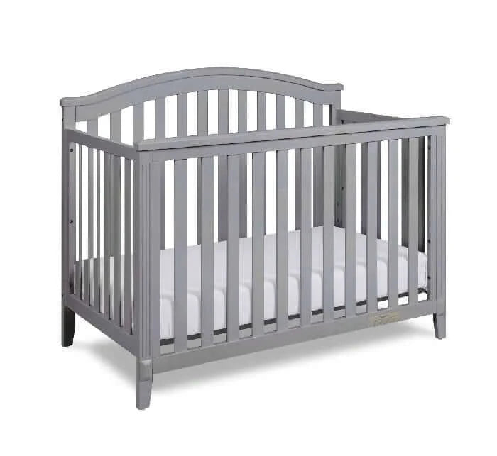 AFG Kali 4-in-1 Crib (Flat Footboard) - Gray crib side 