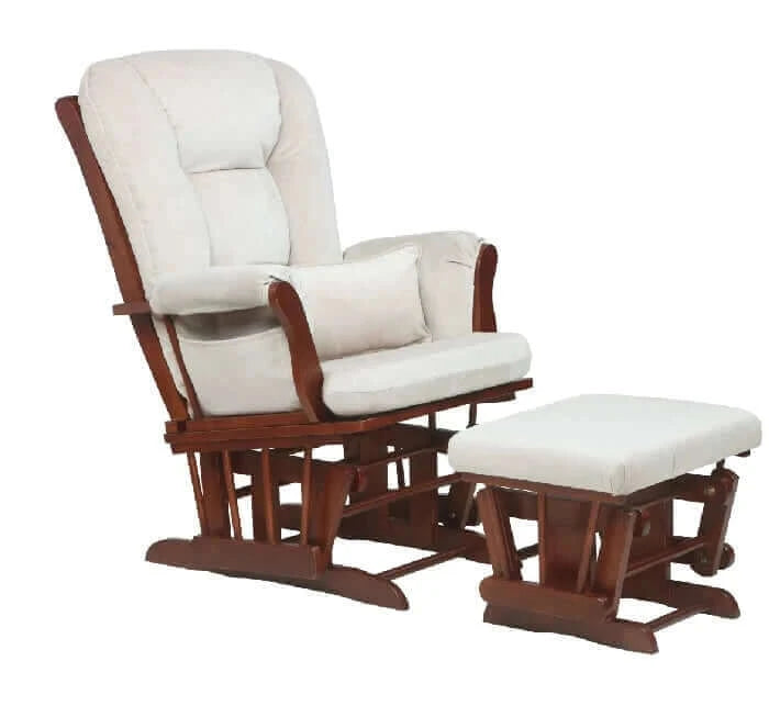 AFG Alice Glider Chair and Ottoman with Pillow